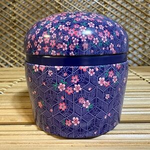 ⭐️ Free With Any Purchase! Floral Blue and Pink Decorative Container